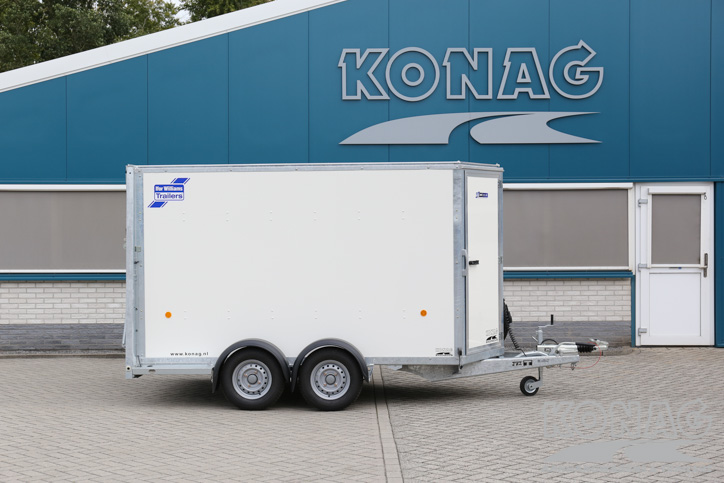 Ifor Williams Boxvan BV105G gesloten wagen met deur/klep combinatie 303x147x183 cm 2700 kg