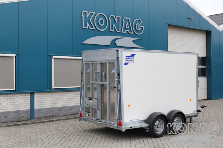 Ifor Williams Boxvan BV105G gesloten wagen met deur/klep combinatie 303x147x183 cm 2700 kg