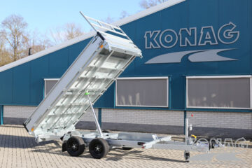 Konag Proline driezijdige tandemas kipper 331x185 cm 2850 kg