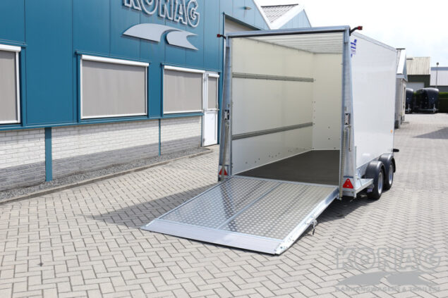Ifor Williams Boxvan BV126G gesloten wagen met deur/klep combinatie 364x173x214 cm 3500 kg