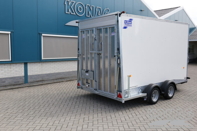 Ifor Williams Boxvan BV126G gesloten wagen met deur/klep combinatie 364x173x214 cm 3500 kg