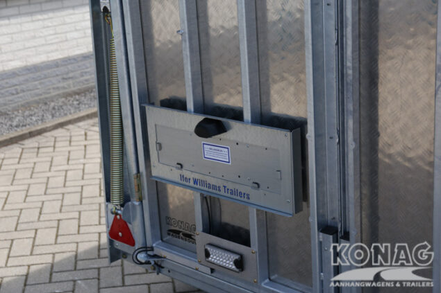 Ifor Williams Boxvan BV126G gesloten wagen met deur/klep combinatie 364x173x214 cm 3500 kg