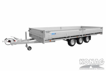 Proline tandemas plateauwagen 500x200 cm touwhaak