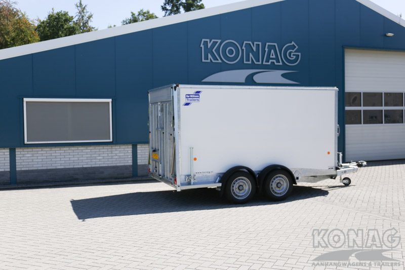 Ifor Williams Boxvan BV126 gesloten wagen met deur/klep combinatie 364x173x183 cm 3500 kg