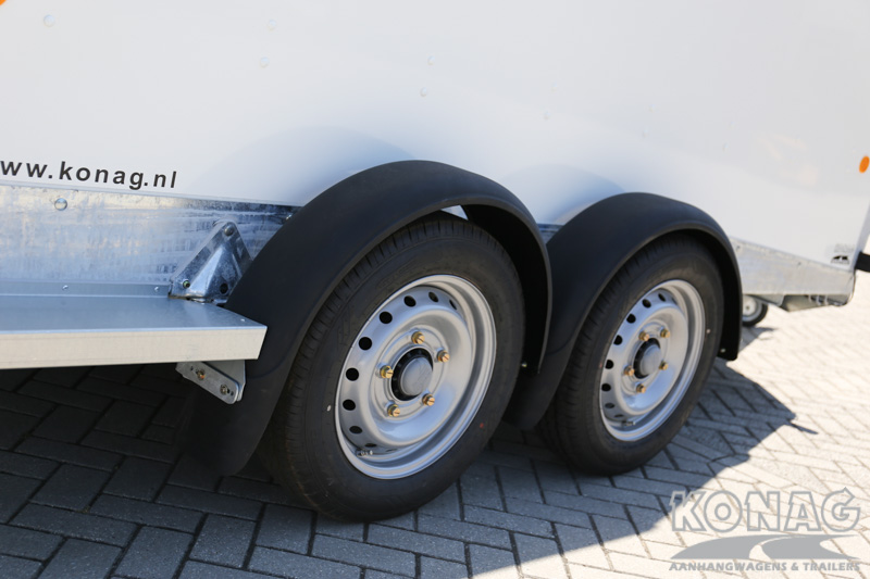 Ifor Williams Boxvan BV126 gesloten wagen met deur/klep combinatie 364x173x183 cm 3500 kg