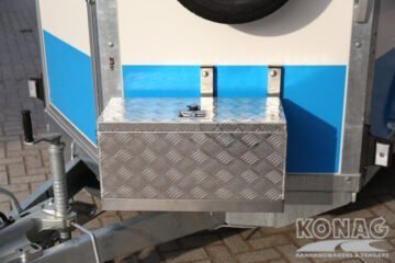 Ifor Williams Boxvan BV126G gesloten aanhangwagen met deur/klep combinatie