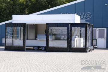 Konag snackwagen met zeilenombouw
