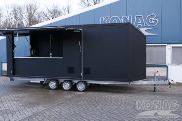 Konag marktverkoopwagen met uitgiftebalies