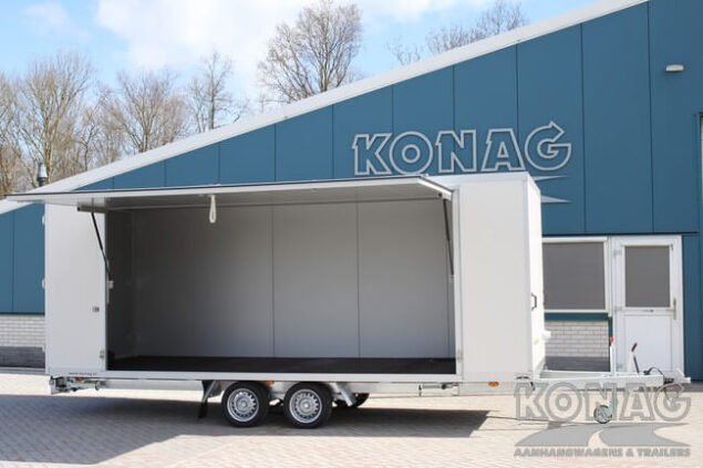 Konag gesloten presentatiewagen 545x200x200 cm 3100 kg