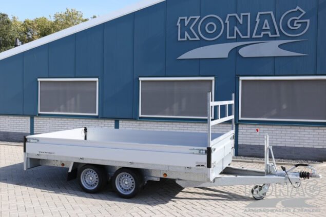 Plateauwagen huren 405x200 cm 2850 kg
