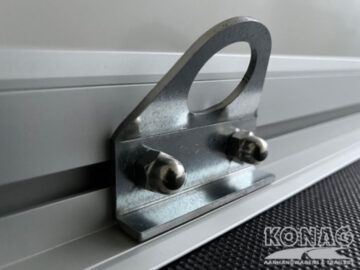 Verstelbare vloer/sjoroog in zijrail per stuk