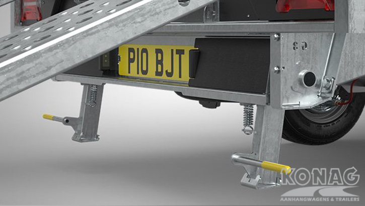 Brian James Kick-downbediening voor achterste steunpoten