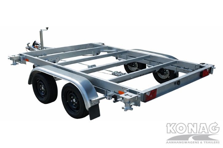 containertrailer 10FT achter