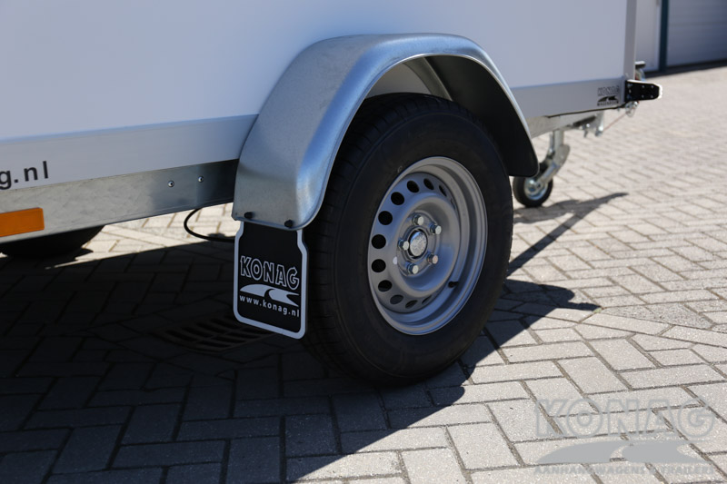 Proline enkelas gesloten aanhangwagen 250x150x150 kg 750 kg detail