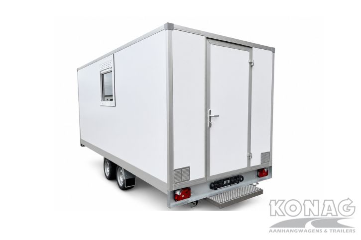Schaftwagen tandemas plat dak
