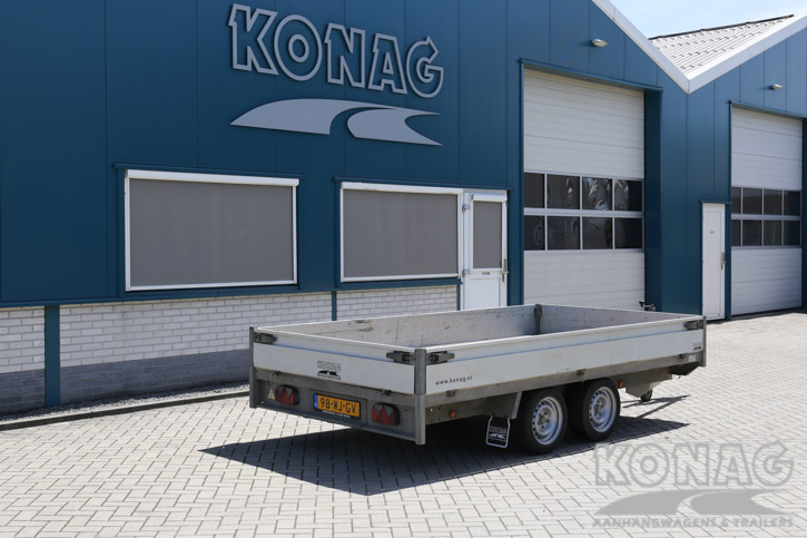 Henra tandemas plateauwagen 350x185 cm 2700 kg