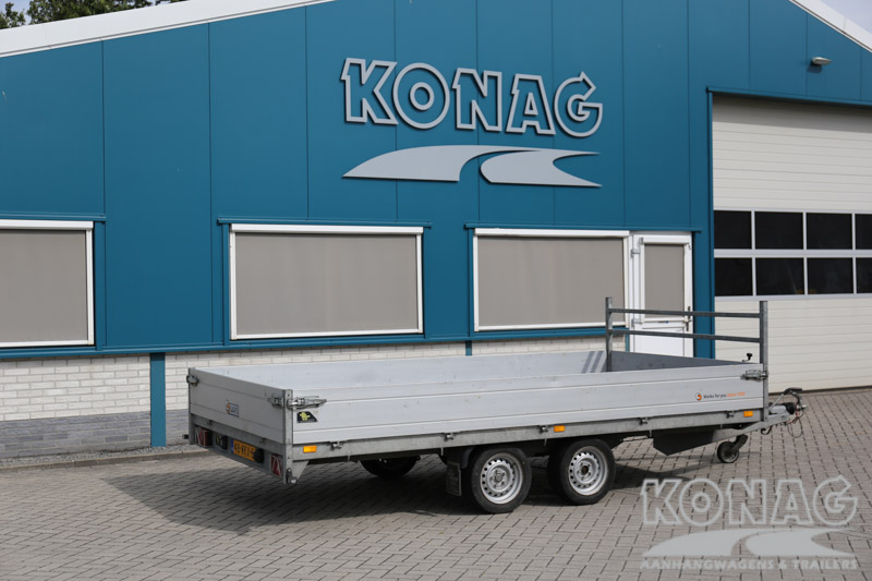 Saris tandemas plateuwagen 400x220 cm 2700 kg