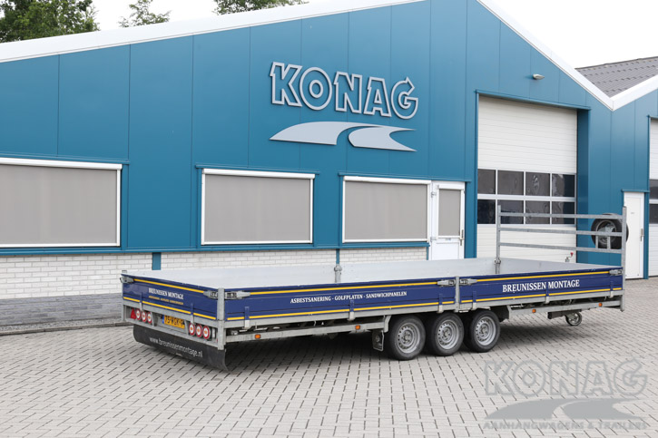 Hulco tridemas plateauwagen 615x220 cm 3500 kg