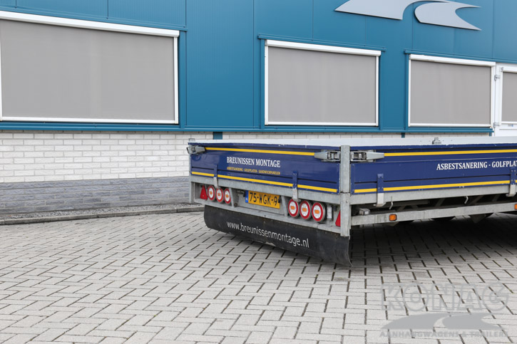 Hulco tridemas plateauwagen 615x220 cm 3500 kg