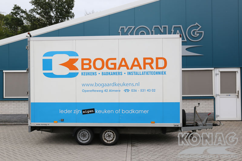 Konag tandemas gesloten aanhangwagen 400x203x230 cm 3000 kg